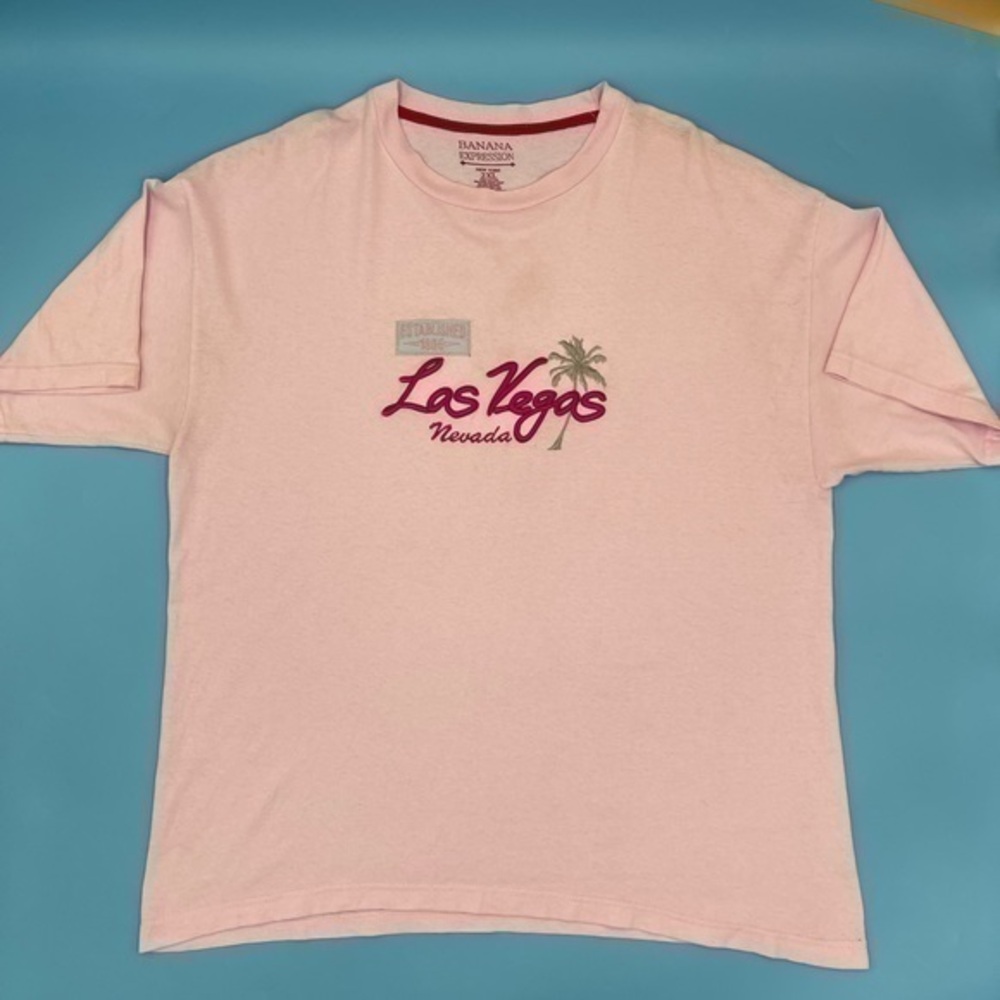 Y2k Banana Expression Embroidered Las Vegas, Nevada Tee